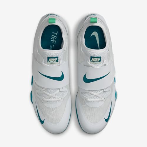 Nike Pole Vault Elite Track & Field Jumping Spikes (FZ9649-100, White/Barely Green/Electric Algae) Size 10.5