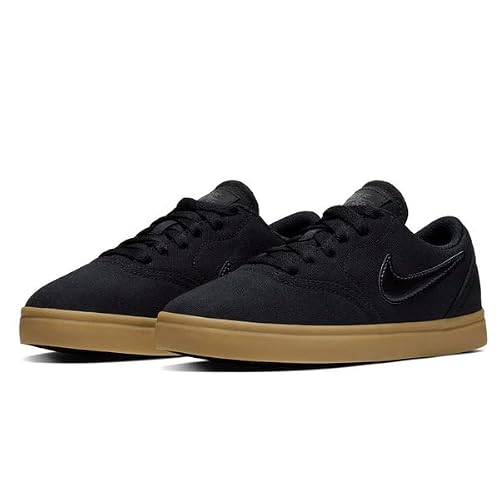 Nike 905373-006: SB Check Big Kids Black Black Gum Sneaker (4.5 M US Big Kid)