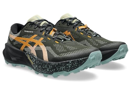 Asics Trabuco 14 Men's Trainers, Vintage Khaki Black, 11.5 US