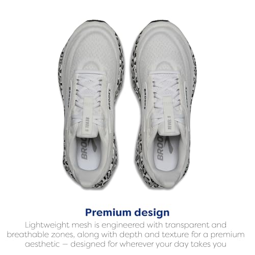 Brooks Women’s Revel 9 Neutral Running & Walking Shoe - White/Ultimate Grey/Black - 8 Medium