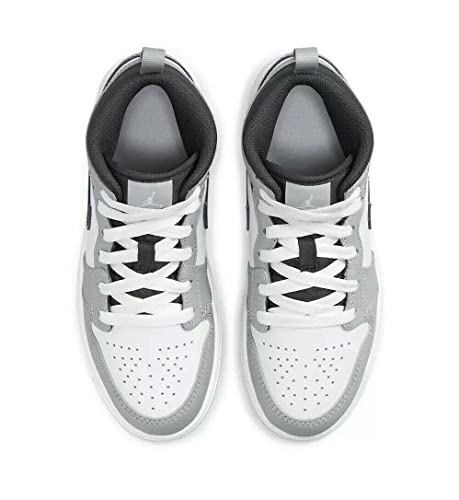 Nike Air Jordan 1 Pre School Shoes LT Smoke Grey/White-Anthractie 640734-078 2Y
