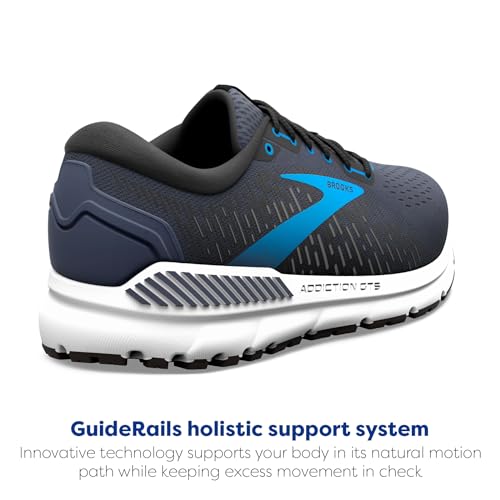 Brooks Men's Addiction GTS 15 Supportive Running Shoe - India Ink/Black/Blue - 10.5 Medium