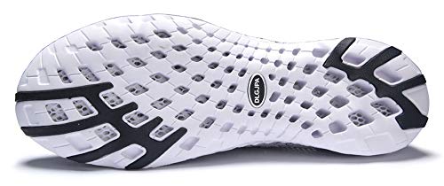 DLGJPA Men's Quick Drying Water Shoes for Beach or Water Sports Lightweight Slip On Walking Shoes Darkgray 10.5