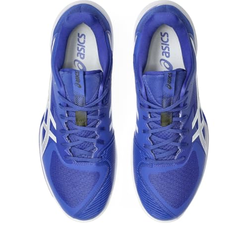 ASICS Men's Solution Speed FlyteFoam 3 Tennis Shoes, 14, Dark Cobalt/White