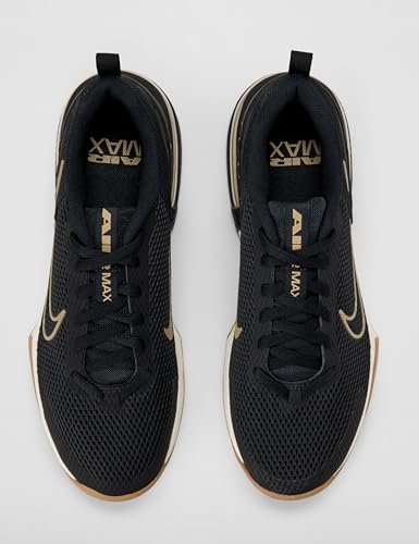 Nike Men's Air Max Alpha Trainer 6 Workout Shoes, Black/Parachute Beige-Sail, 14