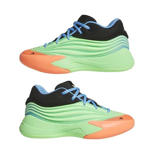 Adidas Unisex-Kids Dame X Basketball, Lime Burst/Supplier Colour/Supplier Colour, 4