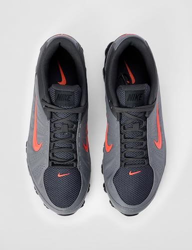 Nike Men's Reax 8 NSW Sl, Smoke Grey/Bright Crimson-Black, 11