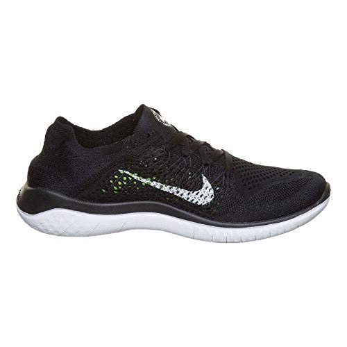 Nike Women's Free RN Flyknit 2018 White Black 942839-101 (10)