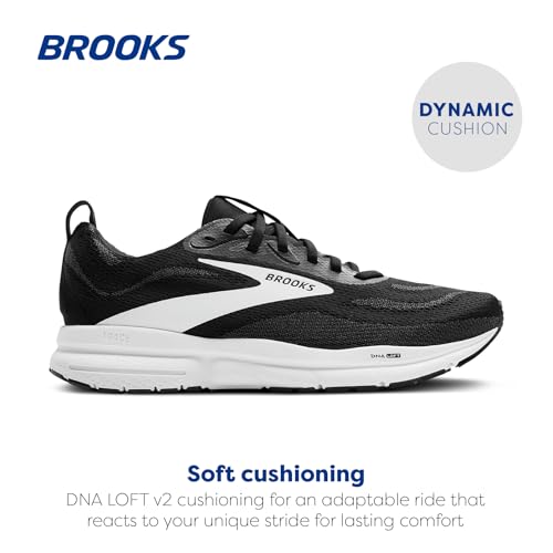 Brooks Women’s Trace 4 Neutral Running Shoe - Black/Grey/White - 9.5 Wide