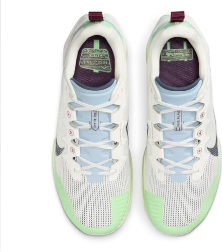 Nike Men's React Wildhorse 8 Running Shoes, Summit White Thunder Blue Vapor Green, 7.5 Men