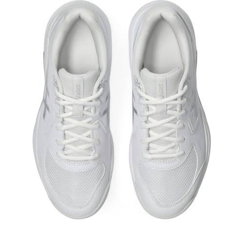 ASICS Women's Gel-Dedicate 9 Tennis Shoes, 7, White/Pure Silver