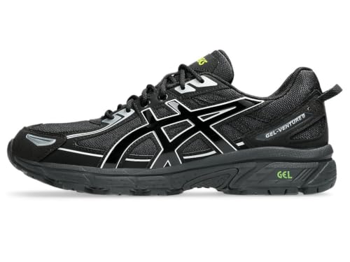 ASICS Unisex Gel-Venture 6Sneakers, Black Lime Zest, 8 UK