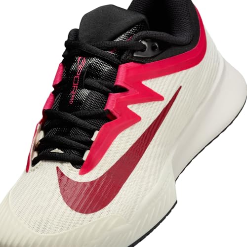 Nike Vapor Pro 3 Women's Hard Court Tennis Shoes (Pale Ivory/Sail/Team Red/Rush Pink) Size 10