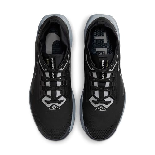 Nike Mens Pegasus Trail 5 Gore-TEX Black/Wolf Grey/Cool Grey/Anthracite 10.5 Medium