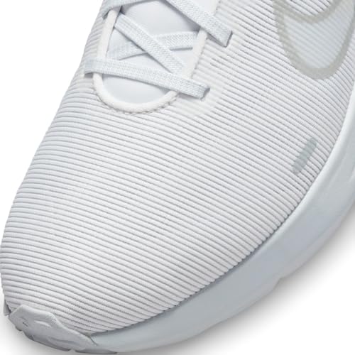 Nike Men's Downshifter 12 Trainers, White Metallic Silver Pure Platinum, 10 US