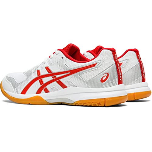 ASICS Gel-Rocket 9 Women's Volleyball Shoes, White/Classic Red, 11 M US