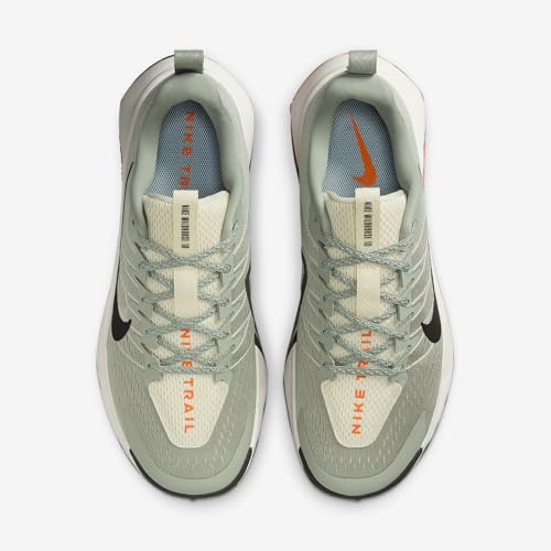 Nike Wildhorse 10 Men's Trail Running Shoes (FV2338-300, Jade Horizon/Light Silver/Safety Orange/Medium Ash) Size 14