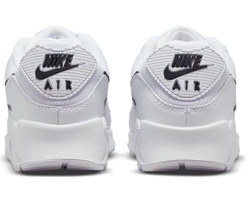 Nike Air Max 90, Men's Running Shoes, White Black White, 7 US
