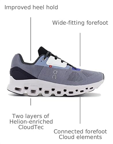 ON Running Cloudstratus Mens' Sneakers, Fossil/Midnight, 11