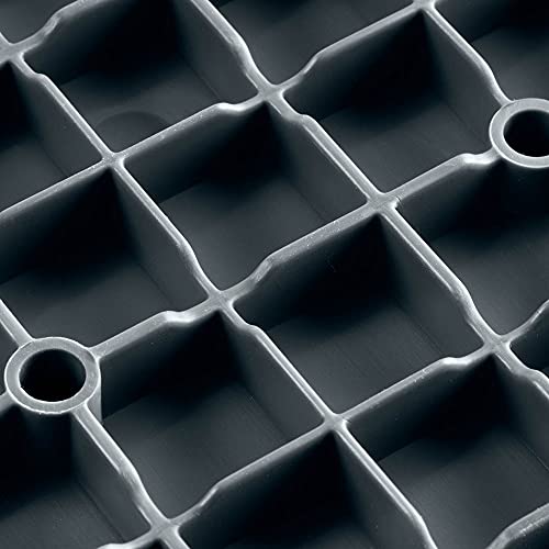 Speedway Garage Floor Diamond Tile, 12 x 12 x 0.5 in, Grey, 50-Piece Set