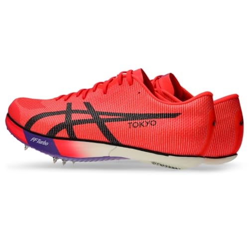 ASICS Unisex METASPEED SP 2 Track & Field, 8.5M / 10W, Flash RED/Black