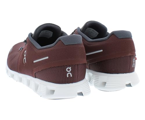 On Men's Cloud 5 Sneakers, Ox | Shadow, Red, 10.5 Medium US