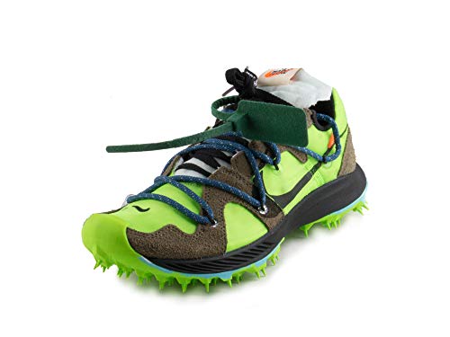 Nike Womens Zoom Terra Kiger 5 / OW Electric Green/Metallic Silver Suede Size 6