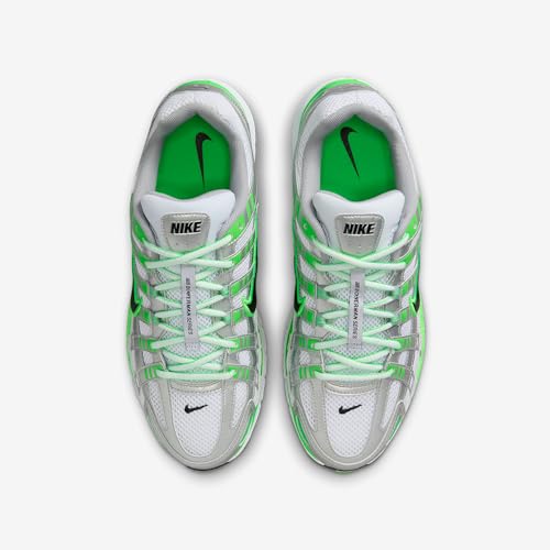 Nike P-6000 SE Men's Shoes (Metallic Silver/White/Green Strike/Black) Size 8.5