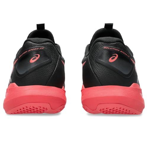 ASICS Women's Solution Speed FF 4 Tennis Shoes, 9.5, Black/Sienna