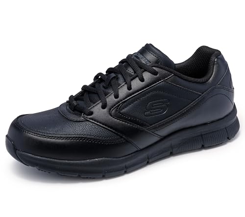 Skechers Men's Nampa Food Service Shoe, Black, 9