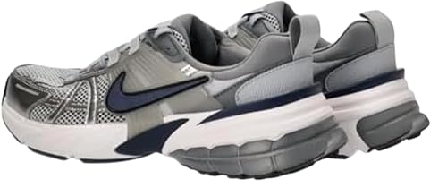Nike V2K Run Shoes (HJ4497-002, Wolf Grey/Cool Grey/White/Midnight Navy) Size 9.5