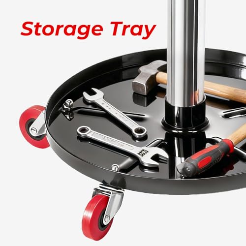 Mechanic Stool,Rolling Garage Seat Adjustable Pneumatic Shop Creeper Seat