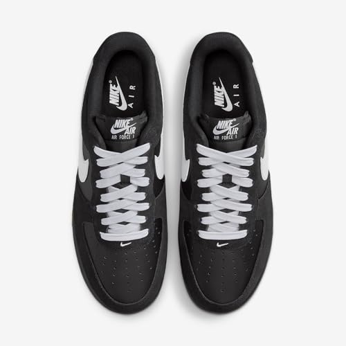 Nike Nike Air Force 1 '07 Men's Trainers, Black White Gum Light Brown, 9 US