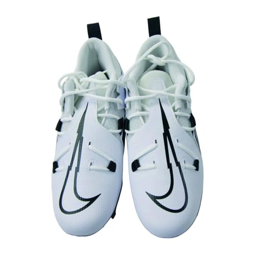 Nike Men's Alpha Menace Pro 3 Football Cleats, White/White/White/Black, 11.5