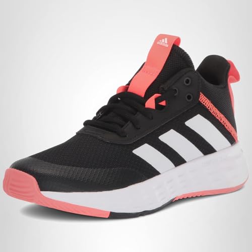 Adidas Big Kid Ownthegame 2.0 Shoes Core Black/White/Turbo 6.5