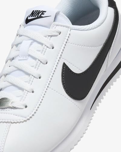Nike Cortez Big Kids' Shoes (DM0950-108, White/Black) Size 7