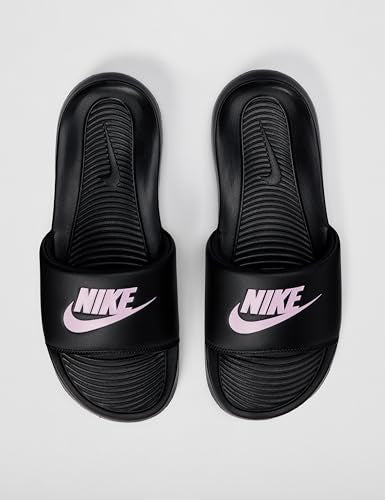 Nike Women's Victori One Slides, Black/Light Arctic Pink-Black, 10