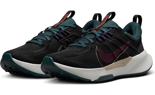 Nike Women's WMNS Juniper Trail 2 GtxLow, Black Night Maroon Deep Jungle, 7.5 US