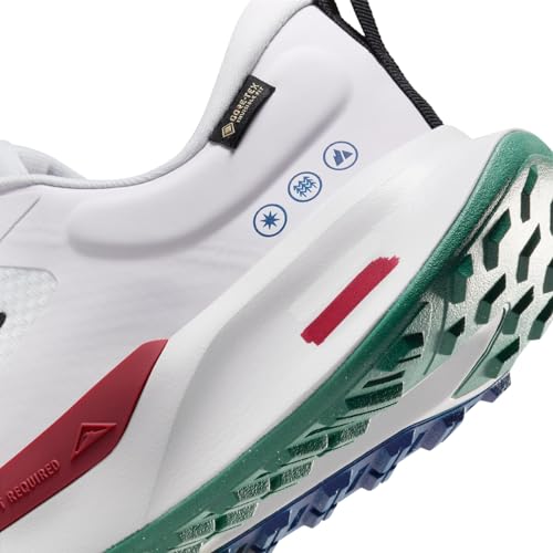 Nike Juniper Trail 2 GORE-TEX Men's Waterproof Trail Running Shoes (FB2067-102, White/Cedar/Court Blue/Black) Size 7