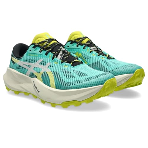ASICS Men's Trabuco 14 Trail Running Shoes, 11.5, Aurora Green/Light DUST
