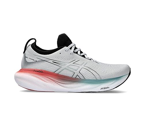 ASICS Gel-Nimbus 25, Men's Running Shoes, Piedmont Grey Foggy Teal, 8