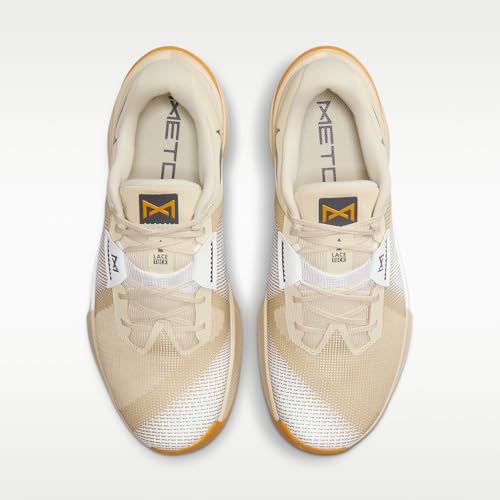 Nike Metcon 10 Men's Workout Shoes (Light Khaki/Gold Leaf/Iron Grey) Size 11.5