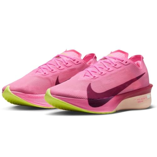 Nike Vaporfly 4 Women's Road Racing Shoes (Pink Spell/Hyper Pink/Volt Ice/Bordeaux) Size 8.5