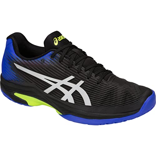 ASICS Solution Speed FF Mens Tennis Shoe - Black/Illusion Blue - Size 7