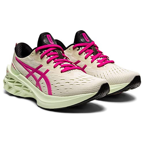 ASICS Women's NOVABLAST 2 Running Shoes, 11, Birch/Pink Rave