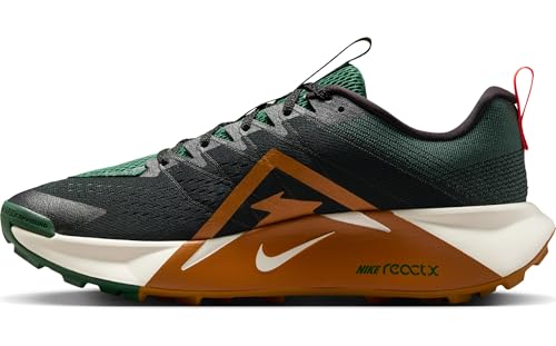 Nike Wildhorse 10 Men's Trail Running Shoes (Black/Fir/Bright Crimson/Desert Ochre) Size