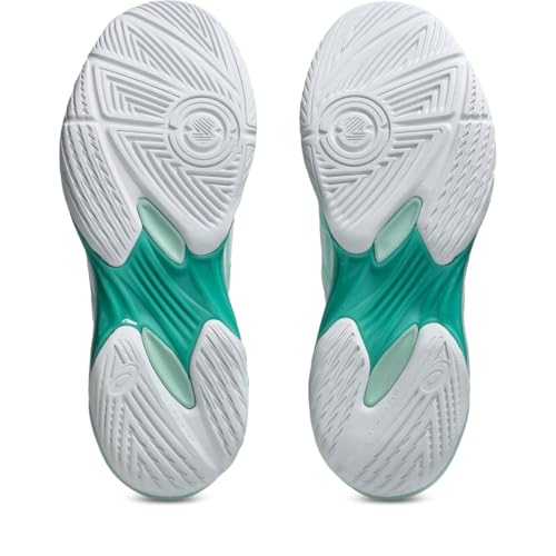 ASICS Women's Gel-Rocket 12 Volleyball Shoes, 8.5, White/Fresh ICE