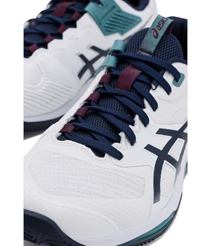 ASICS Men's Solution Speed FF 4 Clay Tennis Shoes, 11.5, White/Midnight