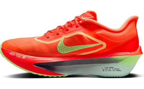 Nike Zoom Fly 6 Men's Road Racing Shoes (Bright Crimson/Lime Blast/Mint Foam/Cave Purple) Size 7.5