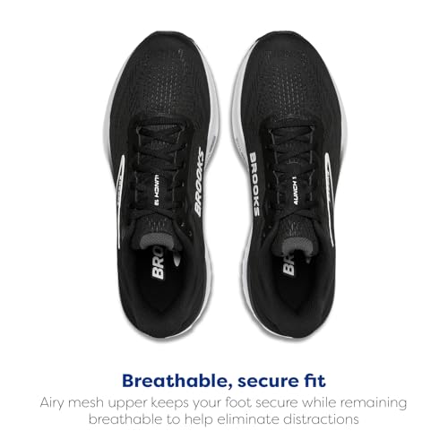 Brooks Women’s Launch 12 Neutral Running Shoe - Black/Grey/White - 9 Medium